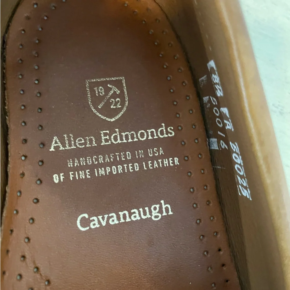 Allen Edmonds Cavanaugh Slip On Dress Penny Loafer Calfskin Leather Men Sz 8.5 A